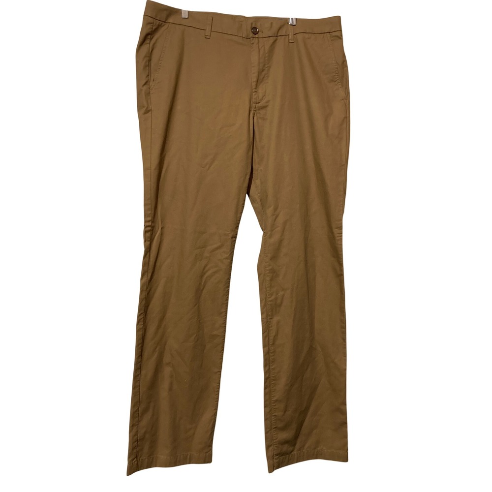 Bonobos Mens Straight Fit Chinos 38x34 Khaki Tan 100% Cotton Casual Pants